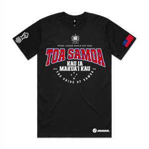 RLWC Toa Samoa Design 2 black T-shirt front